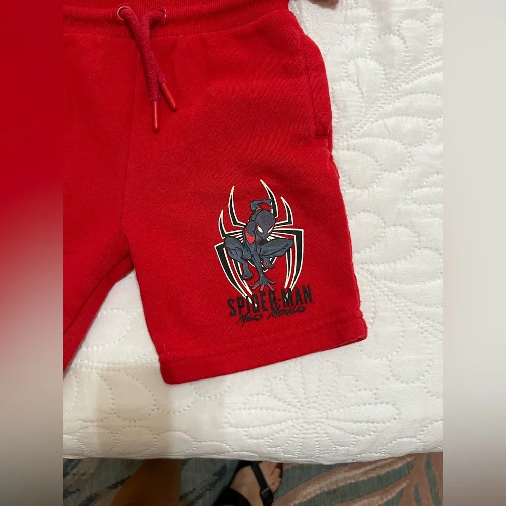 ( 13)Red and Blue Spider Hero Kids Costume